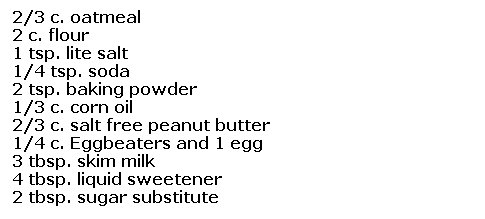 diabetic oatmeal peanut butter cookies